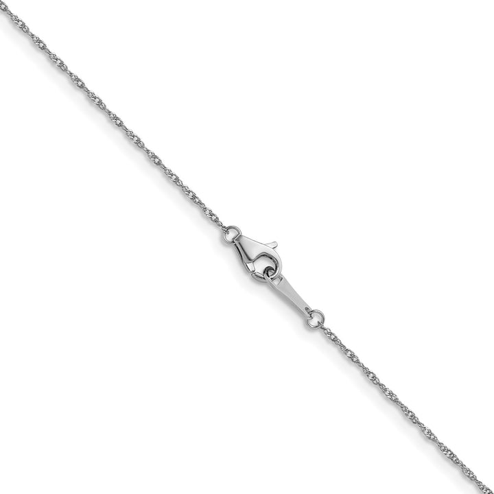 Platinum 1mm Singapore Chain, 18"