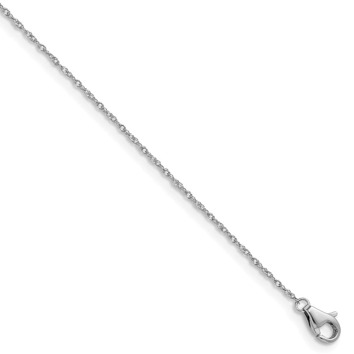 Platinum 1mm Singapore Chain, 18"