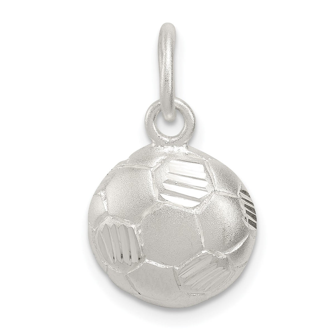 Diamond-Cut Soccer Ball Charm