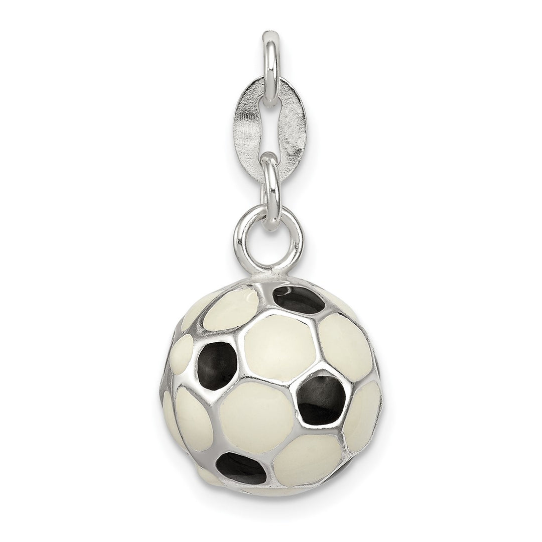 Enameled Soccer Ball Charm