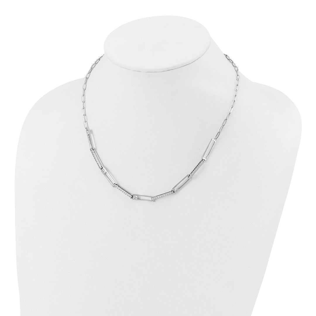 Sterling Silver 2.8mm Paperclip Necklace, 18