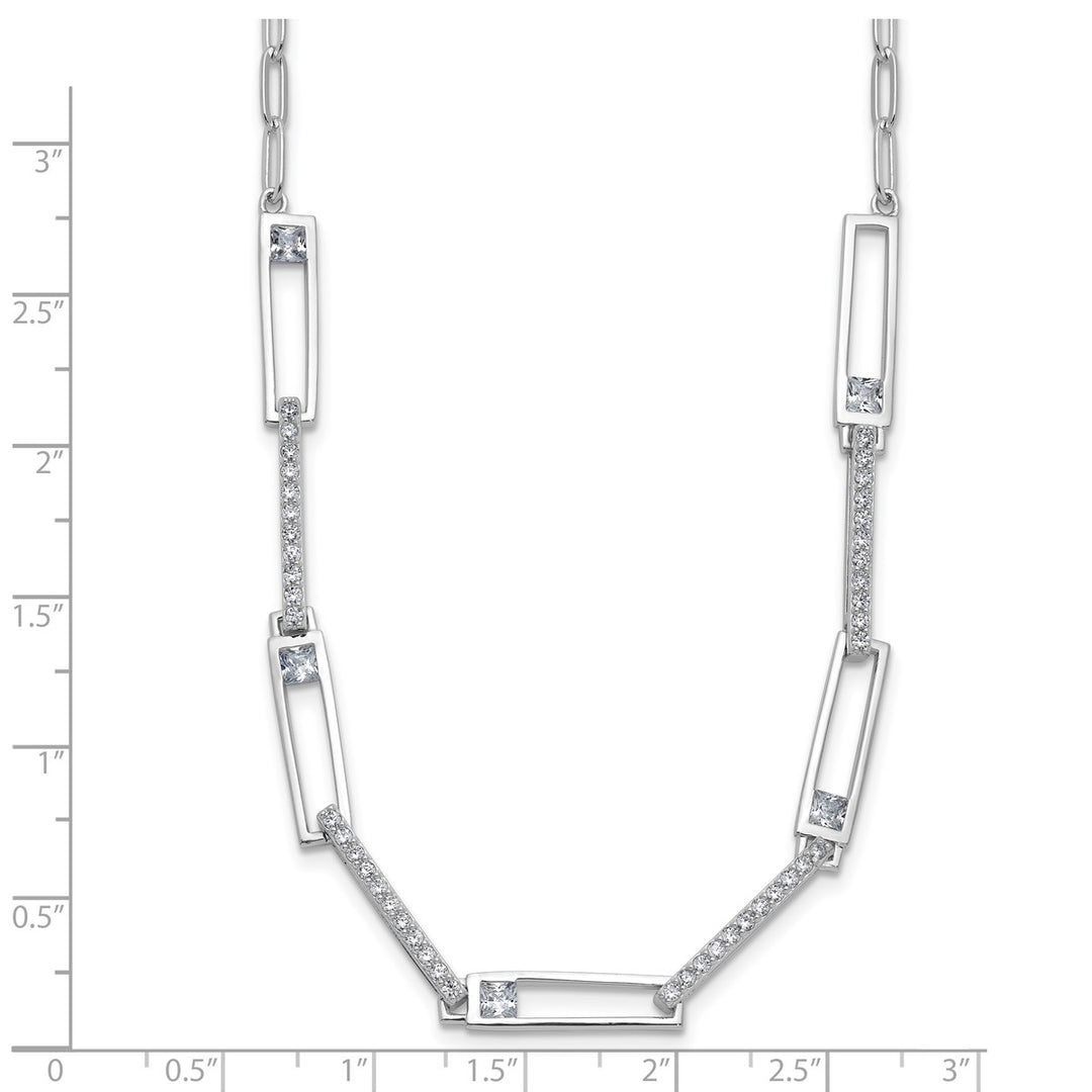Sterling Silver 2.8mm Paperclip Necklace, 18