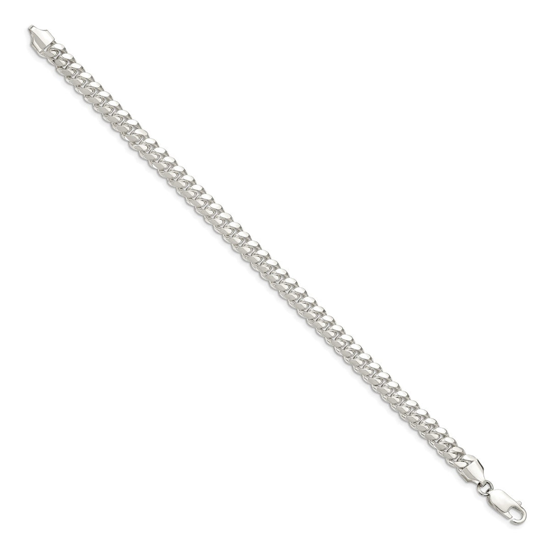 Sterling Silver 6.4mm Curb Bracelets, 7