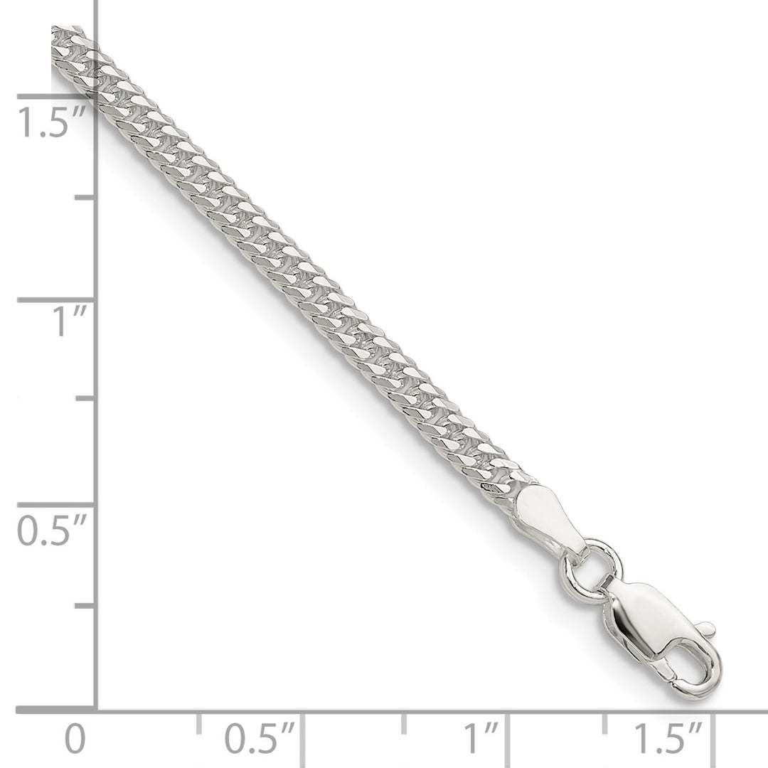 Sterling Silver 3mm Curb Bracelets, 7