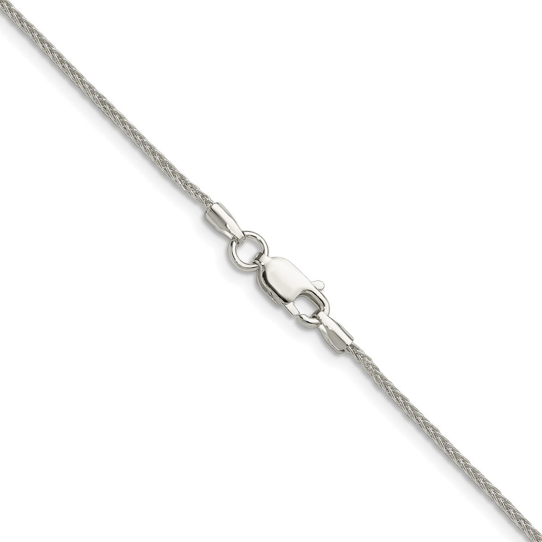 Sterling Silver 1.3mm Spiga (Wheat) Necklaces, 16