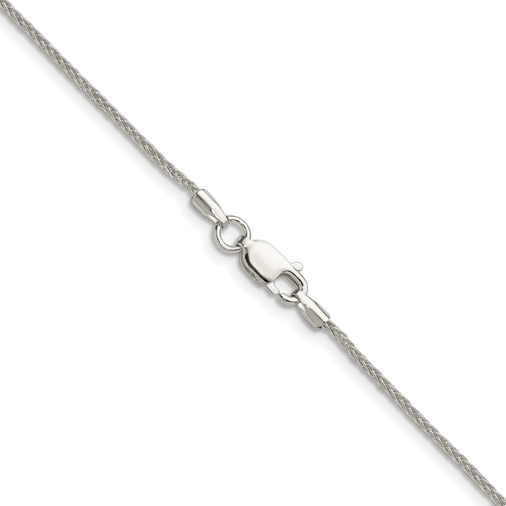 Sterling Silver 1.3mm Spiga (Wheat) Necklaces, 16"