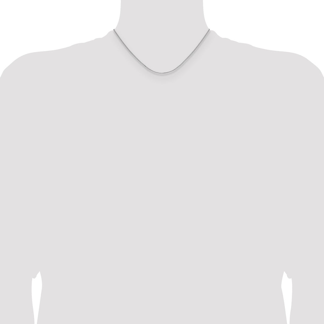 Sterling Silver 1.3mm Spiga (Wheat) Necklaces, 16