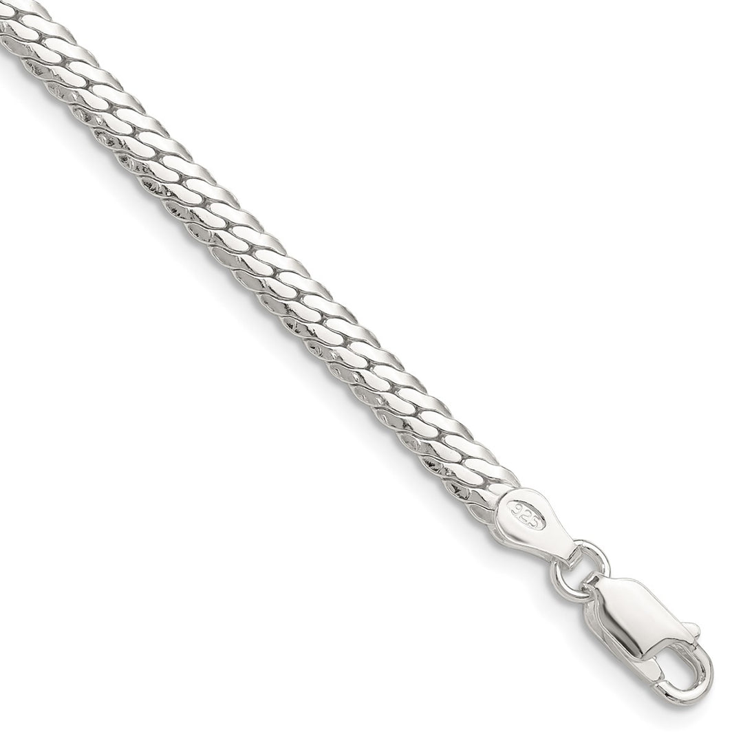 Sterling Silver 4.1mm Curb Bracelets, 7"