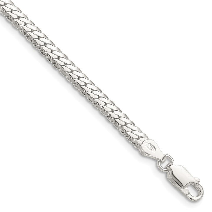 Sterling Silver 4.1mm Curb Bracelets, 7"