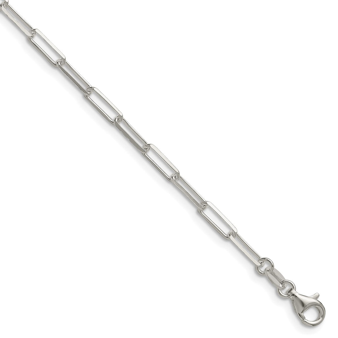 Sterling Silver 3.1mm Paperclip Bracelets, 7"