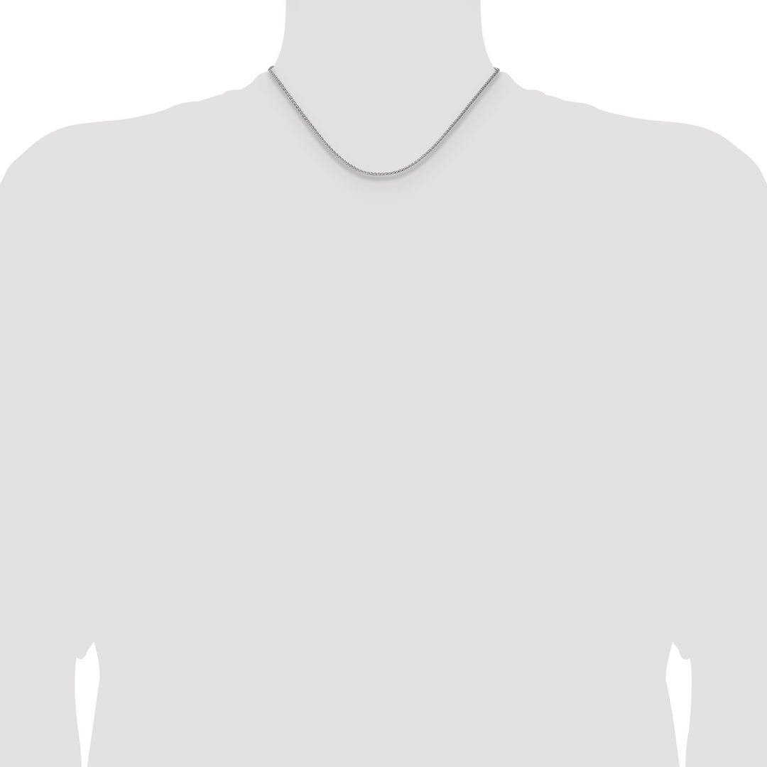 Sterling Silver 2.1mm Spiga (Wheat) Necklaces, 16