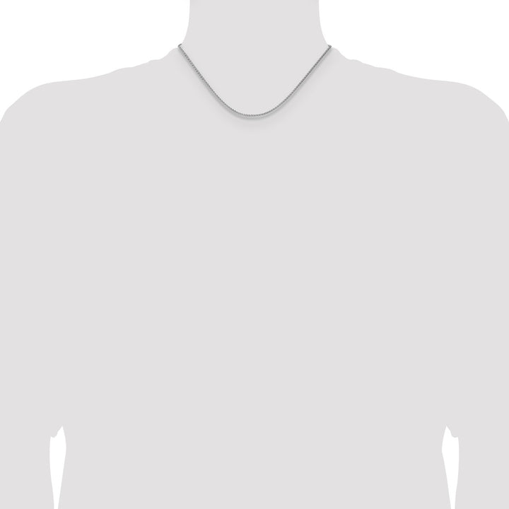 Sterling Silver 2.1mm Spiga (Wheat) Necklaces, 16"