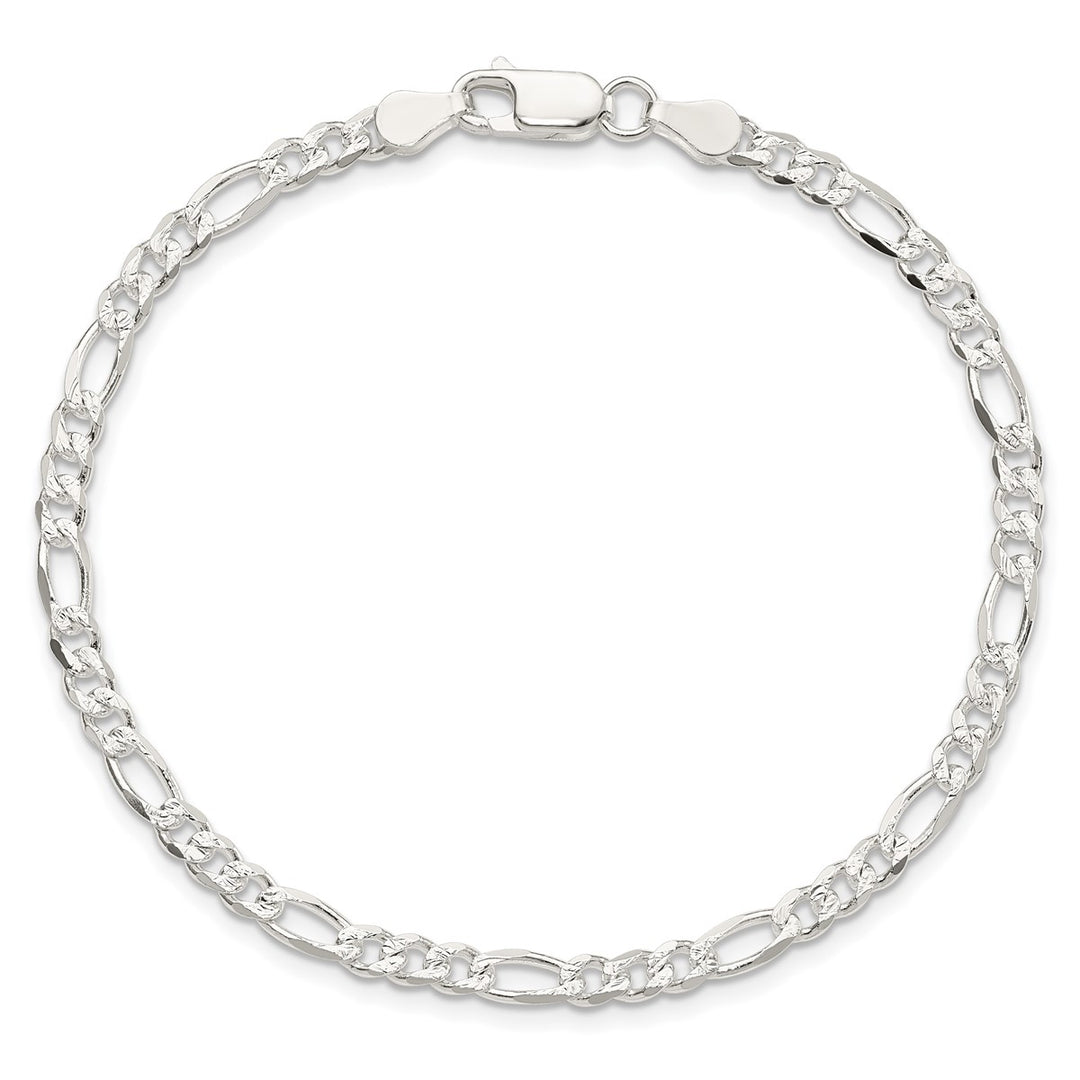 Sterling Silver 4mm Figaro Chain, 9