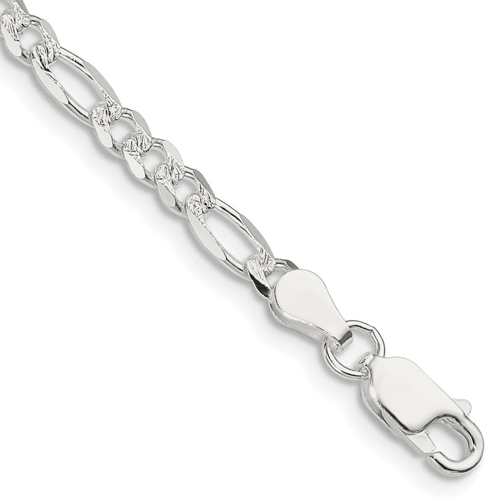 Sterling Silver 4mm Figaro Chain, 9"
