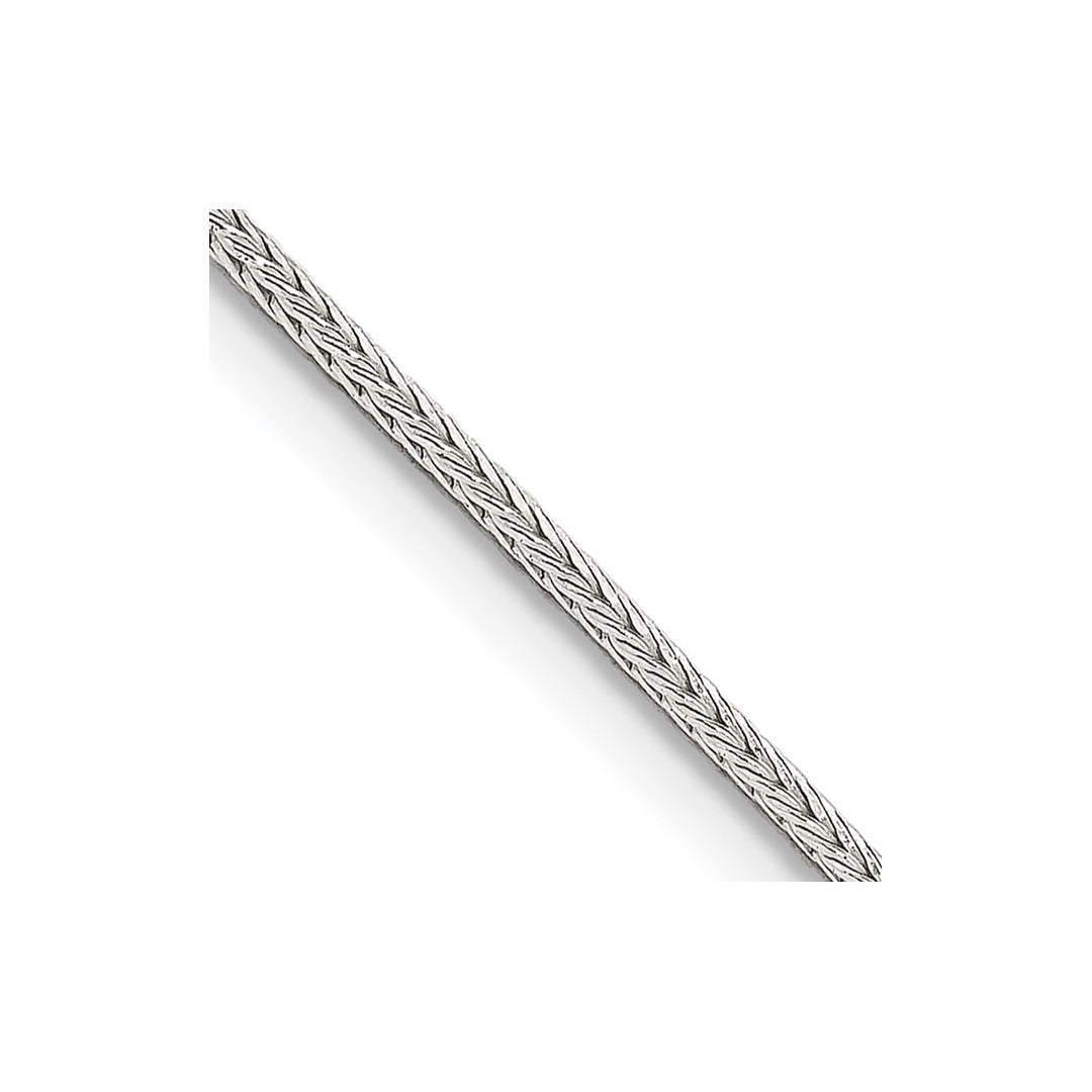 Sterling Silver 1.25mm Franco Necklaces, 18"