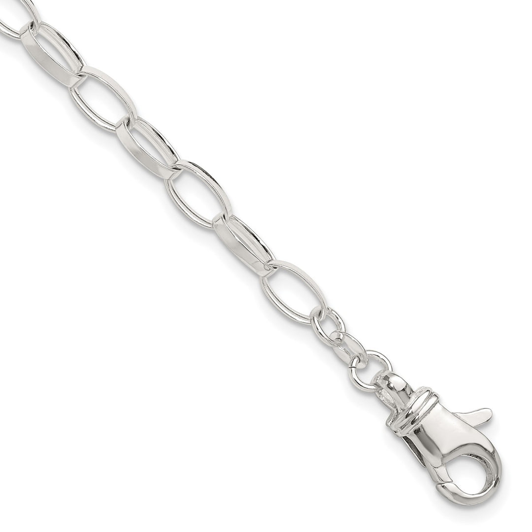 Sterling Silver 5mm Cable Anklet, 9"