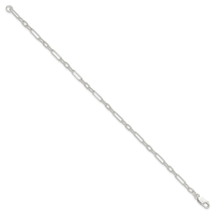 Sterling Silver 4mm Cable Anklet, 10"