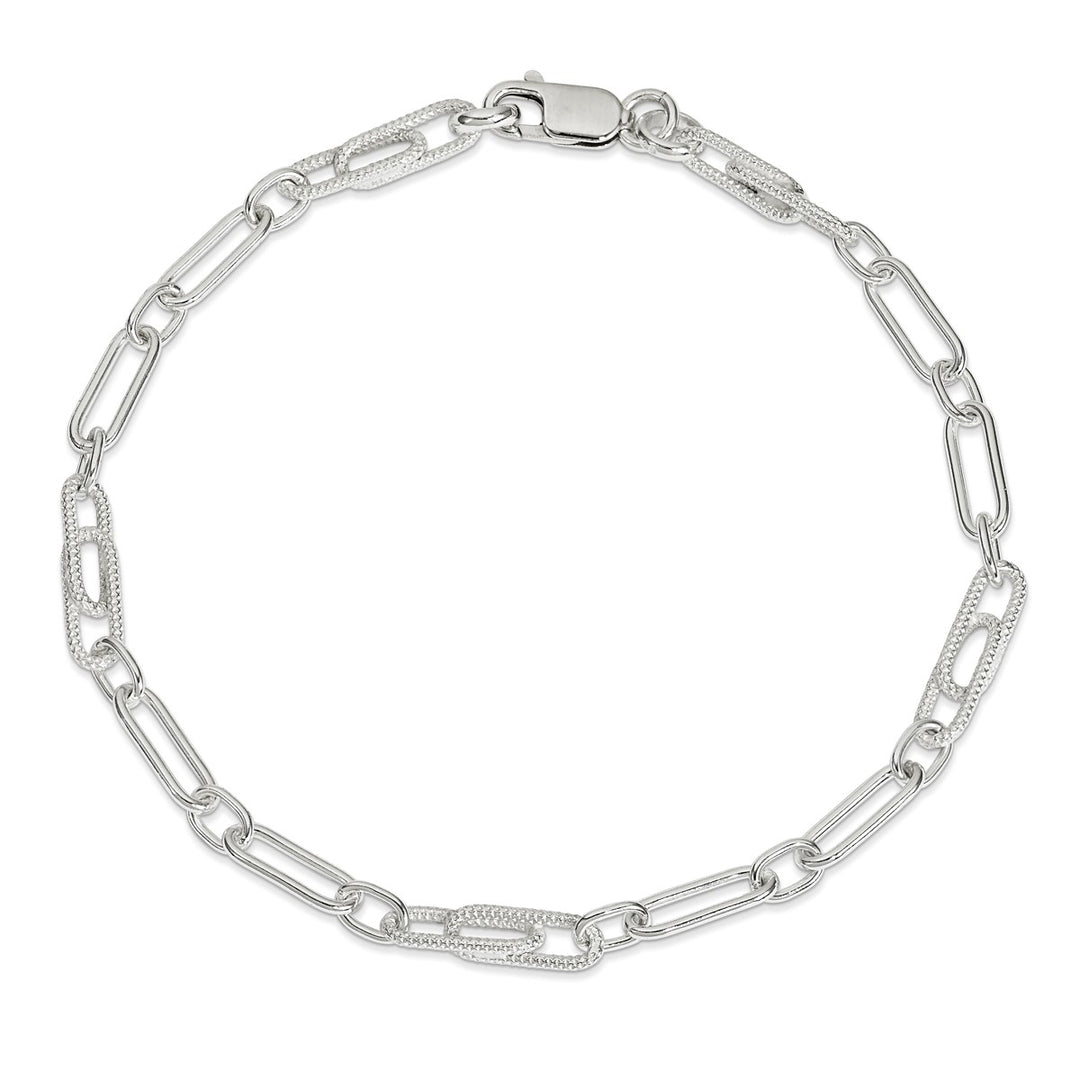 Sterling Silver 6mm Cable Anklet, 10