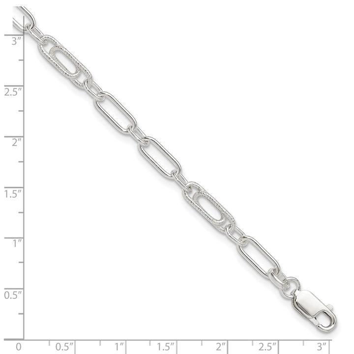 Sterling Silver 6mm Cable Anklet, 10"