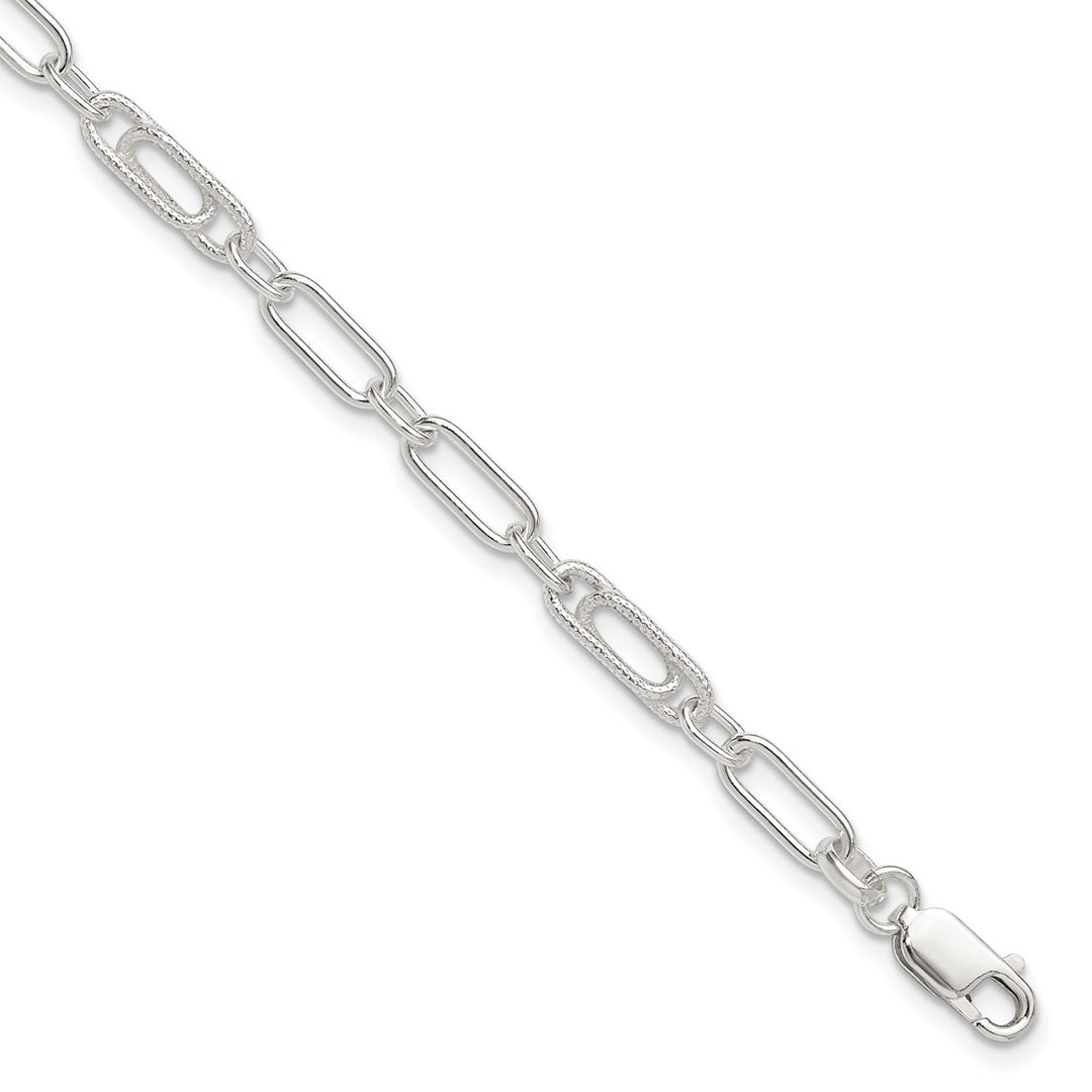 Sterling Silver 6mm Cable Anklet, 10