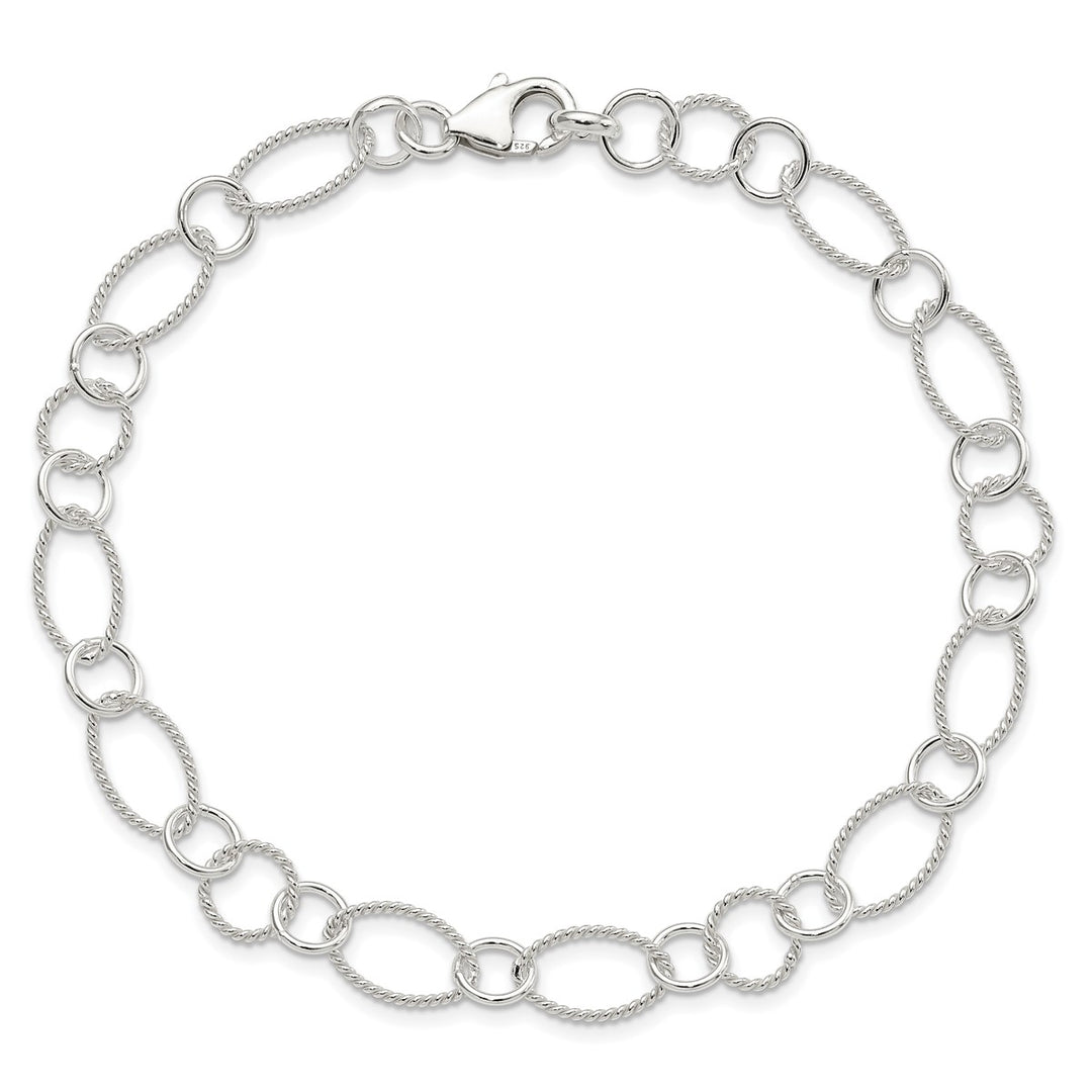 Sterling Silver 9mm Cable Anklet, 10