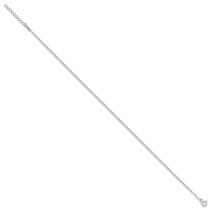 Sterling Silver 1.5mm Rolo Anklet, 9"