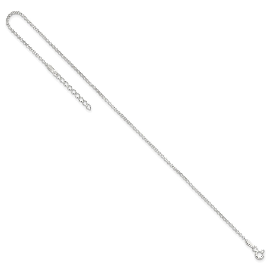 Sterling Silver 1.5mm Rolo Anklet, 9