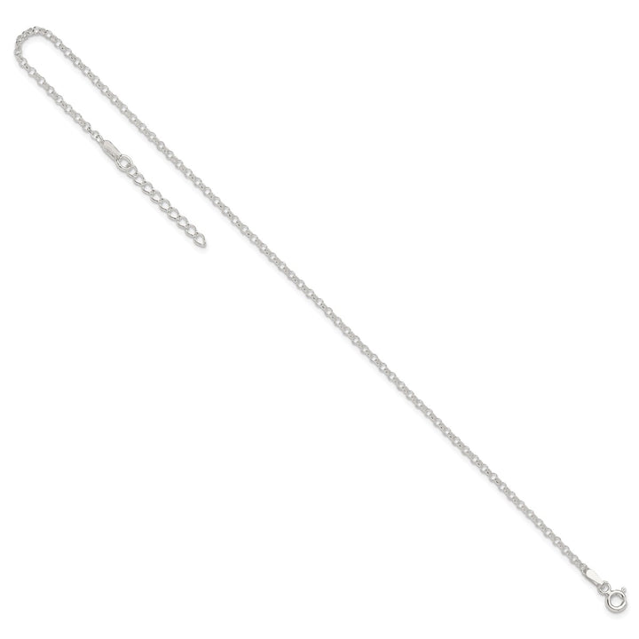 Sterling Silver 2mm Rolo Anklet, 9"