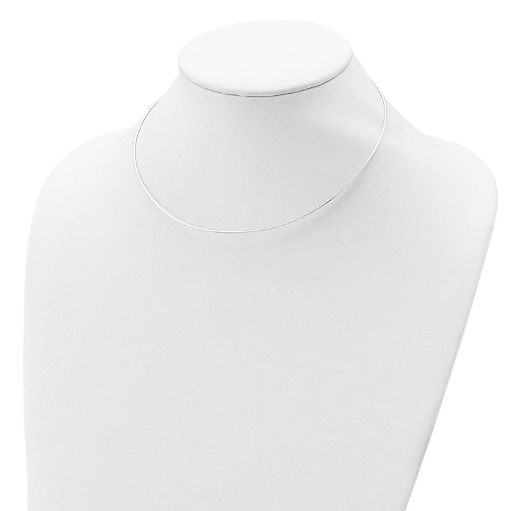 Sterling Silver 1.35mm Omega Necklaces, 16"