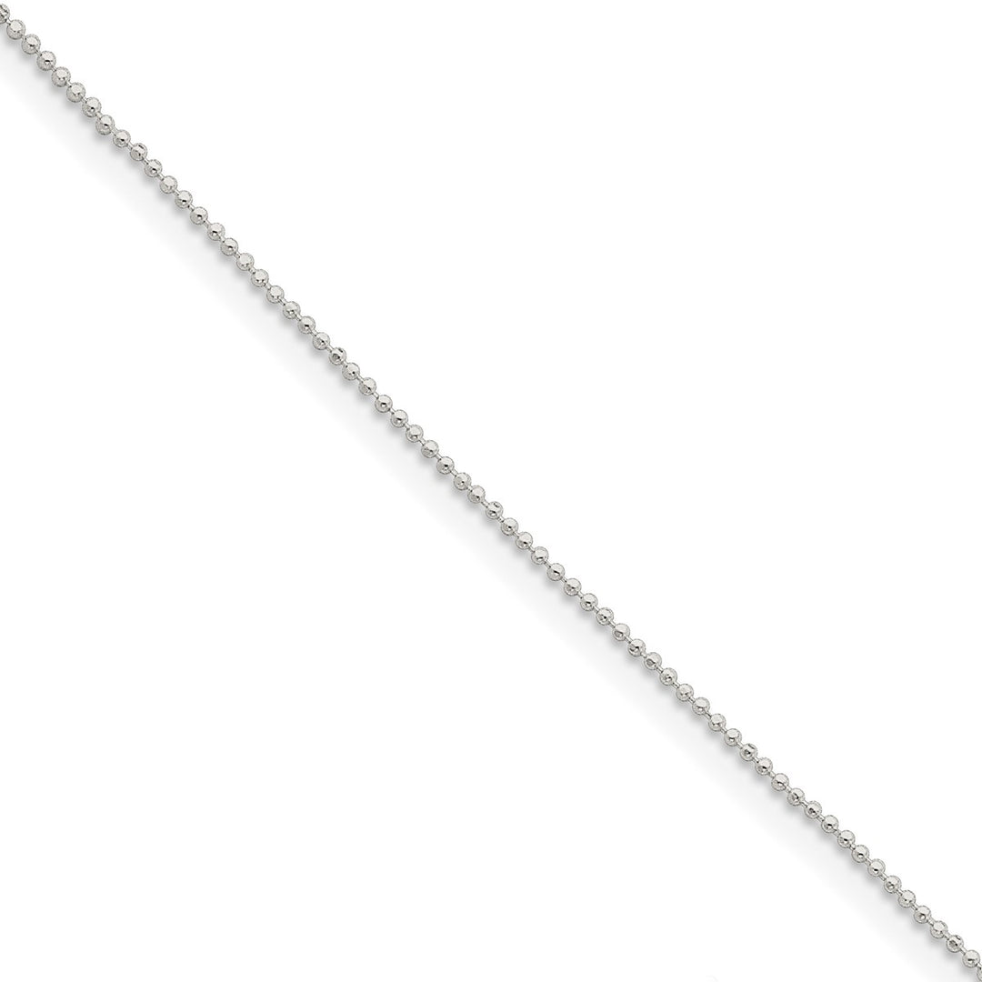 Sterling Silver 1mm Ball (Beaded) Necklace, 18"