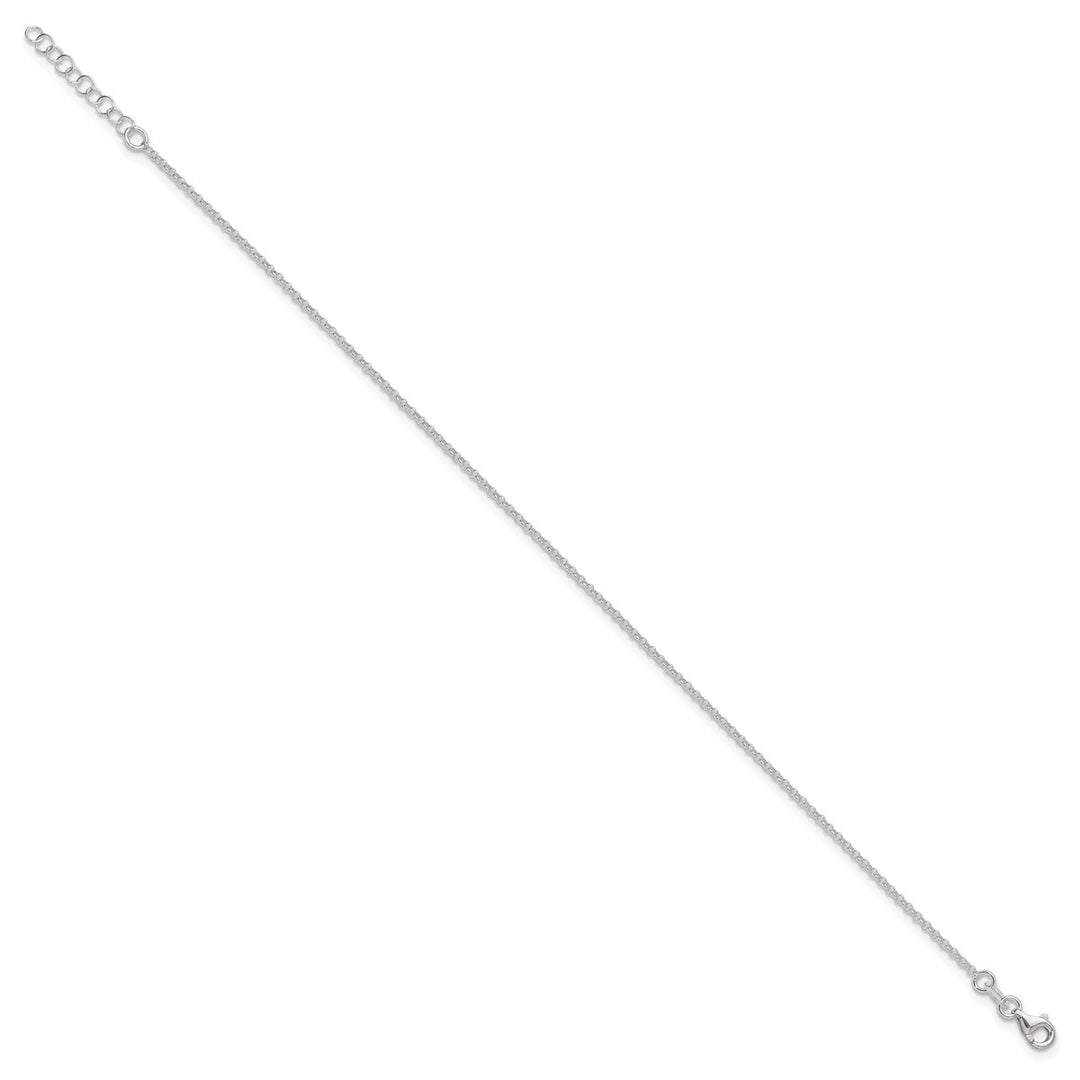 Sterling Silver 1.5mm Rolo Anklet, 9