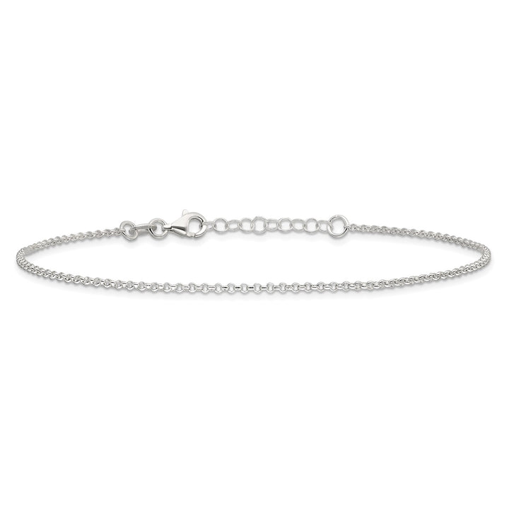 Sterling Silver 1.5mm Rolo Anklet, 9"