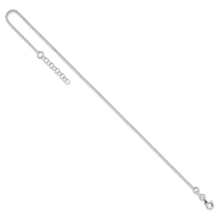 Sterling Silver 1.5mm Rolo Anklet, 9"