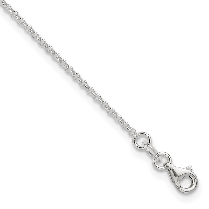 Sterling Silver 1.5mm Rolo Anklet, 9"