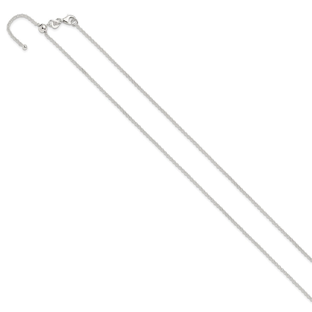 Sterling Silver 1.8mm Rolo Necklace, 24