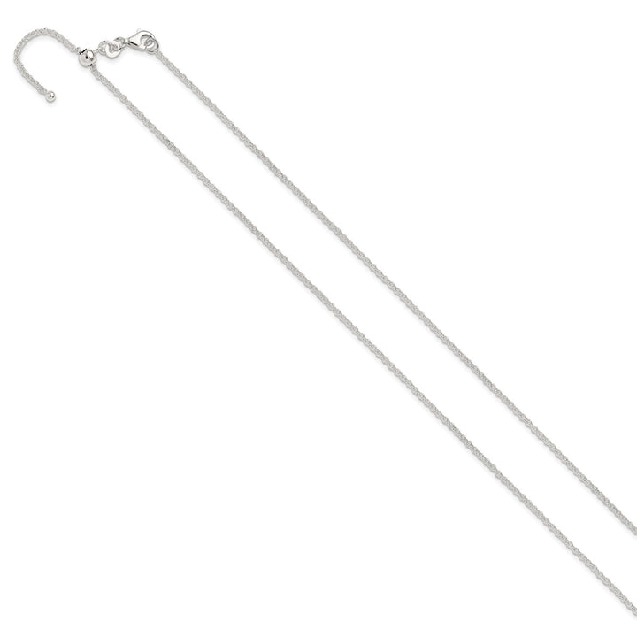 Sterling Silver 1.8mm Rolo Necklace, 24"