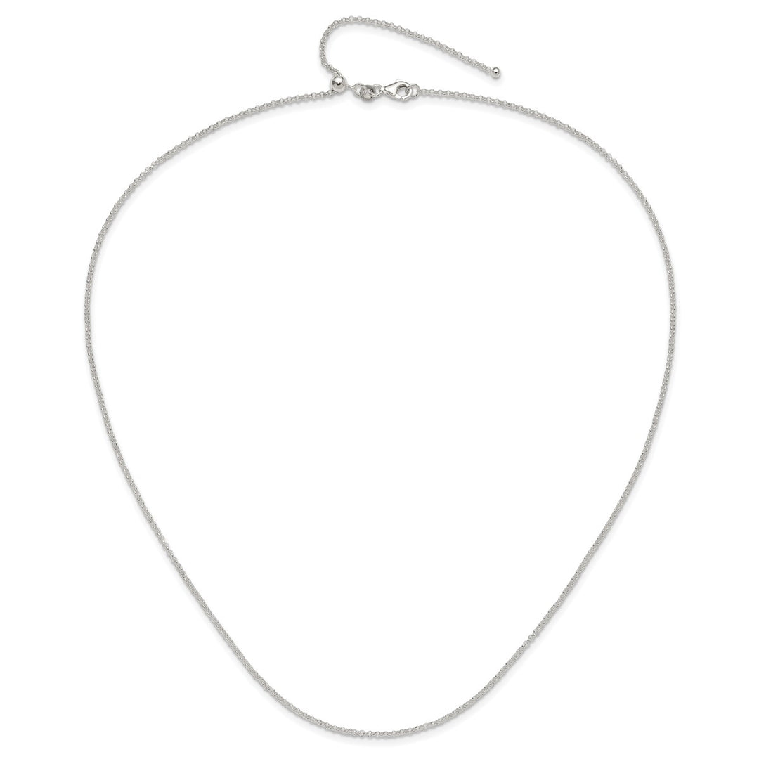 Sterling Silver 1.8mm Rolo Necklace, 24