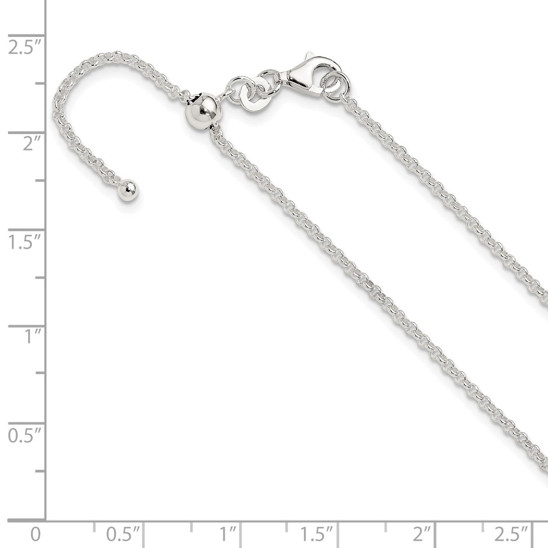 Sterling Silver 1.8mm Rolo Necklace, 24