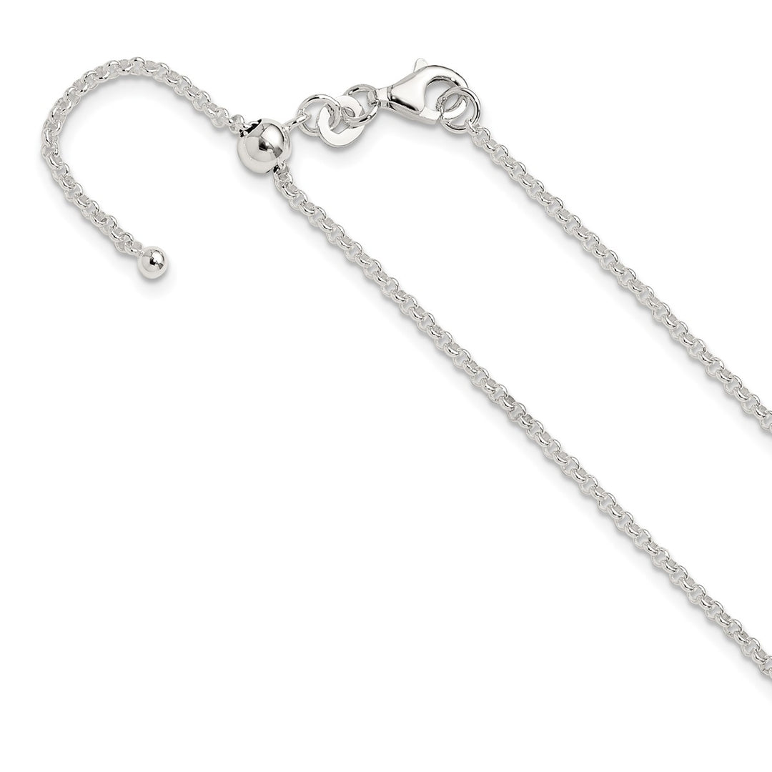 Sterling Silver 1.8mm Rolo Necklace, 24"
