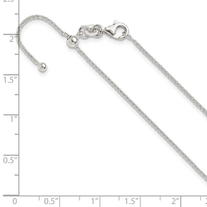 Sterling Silver 1.5mm Rolo Necklace, 24"
