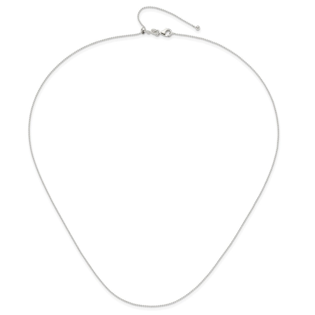 Sterling Silver 1.25mm Ball (Beaded) Necklaces, 24