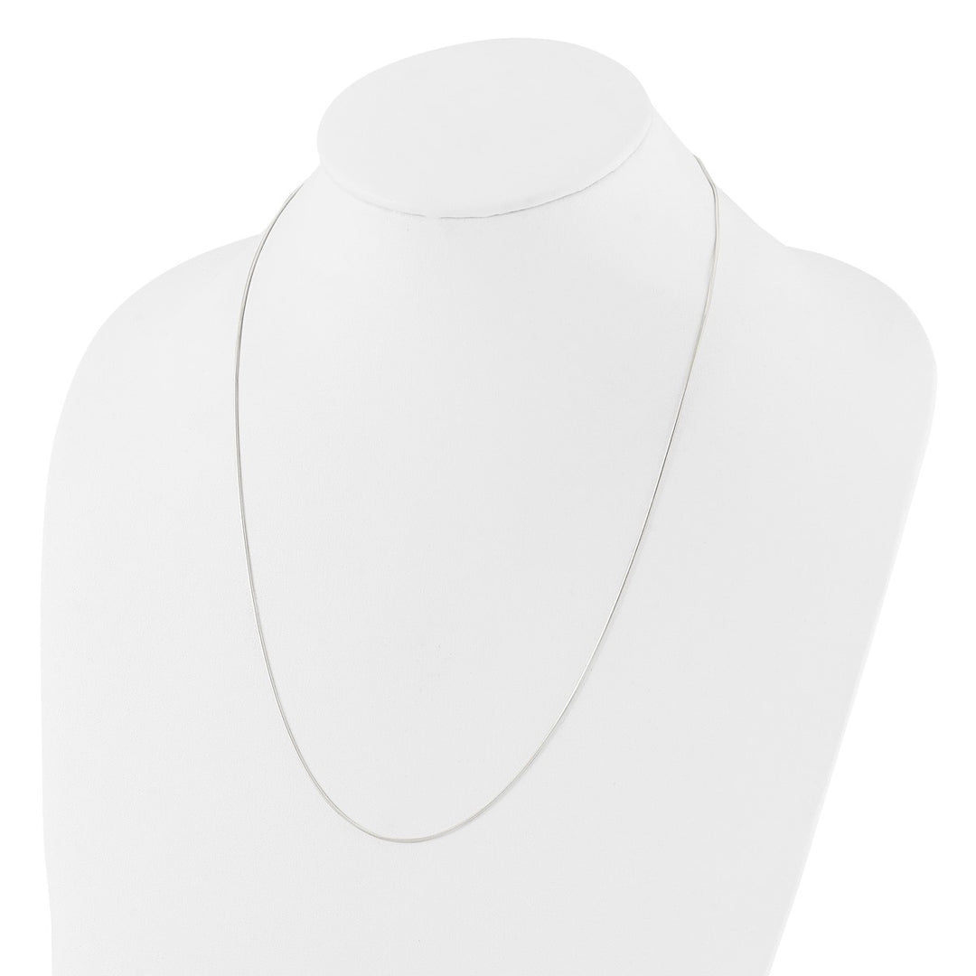 Sterling Silver 95mm Snake Necklace, 24