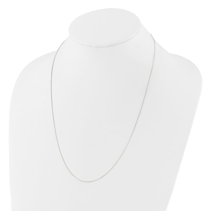 Sterling Silver 95mm Snake Necklace, 24"