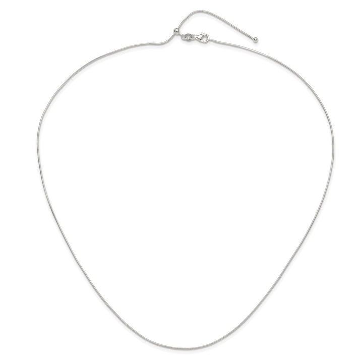 Sterling Silver 95mm Snake Necklace, 24"