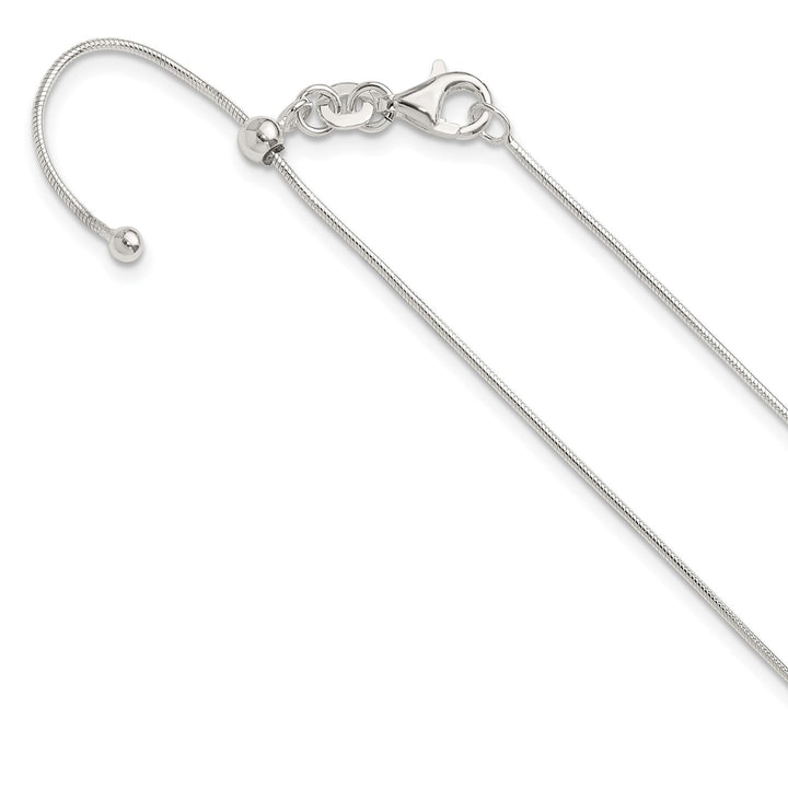 Sterling Silver 95mm Snake Necklace, 24"