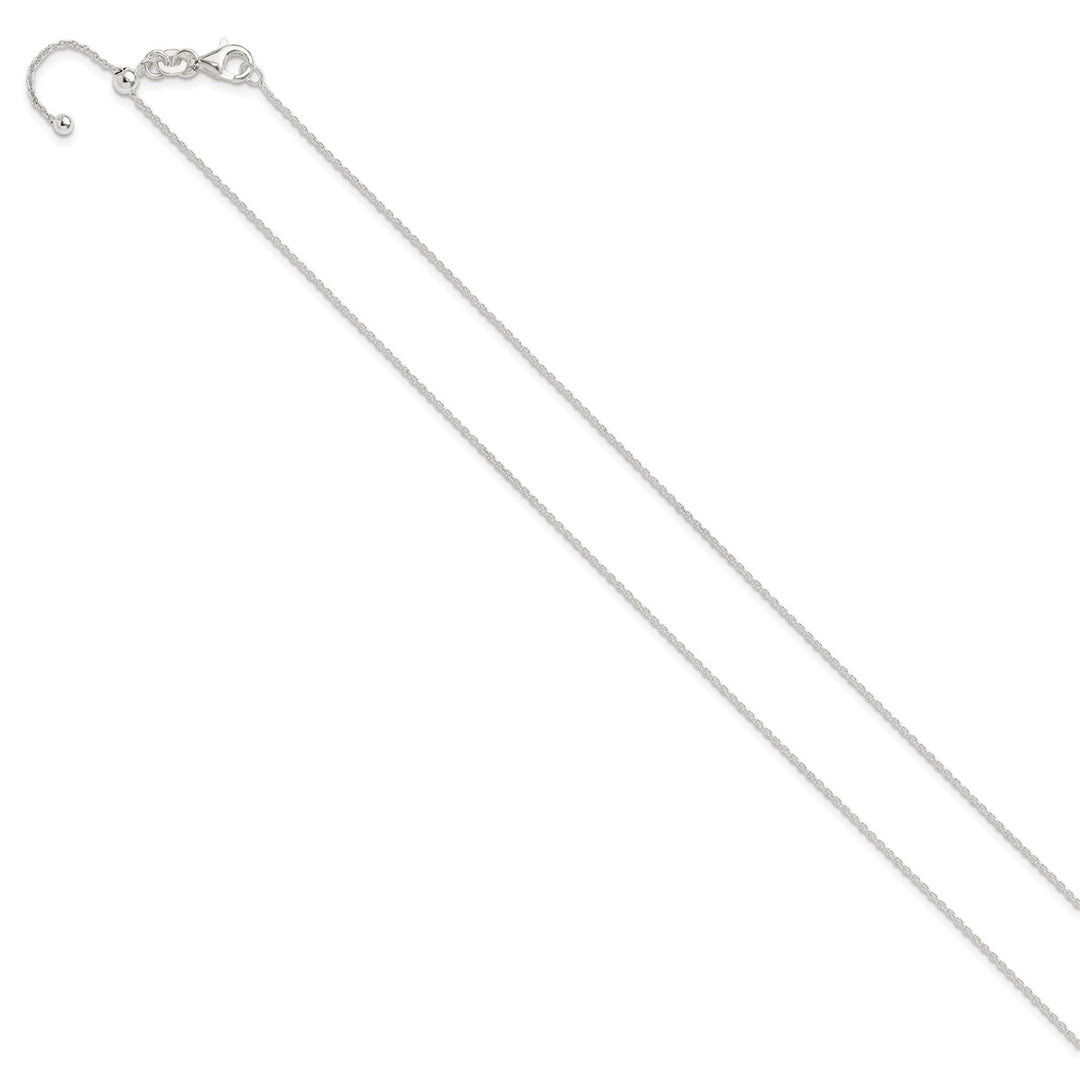 Sterling Silver 1.2mm Rolo Necklace, 24