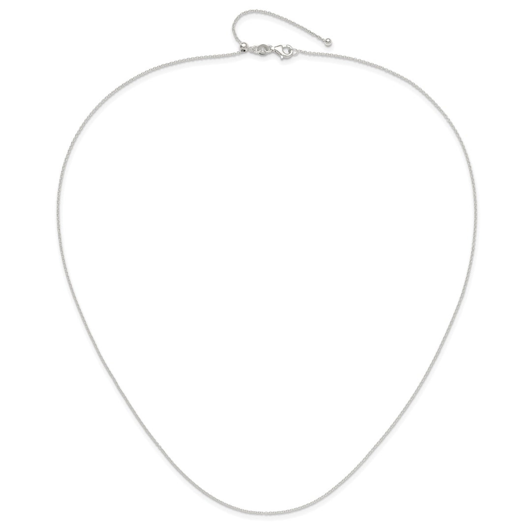 Sterling Silver 1.2mm Rolo Necklace, 24
