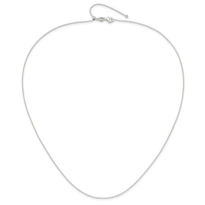 Sterling Silver 1.2mm Rolo Necklace, 24"