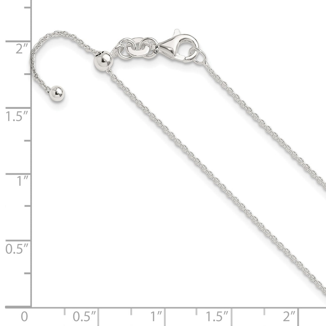 Sterling Silver 1.2mm Rolo Necklace, 24