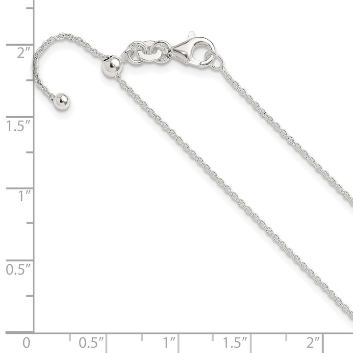 Sterling Silver 1.2mm Rolo Necklace, 24"